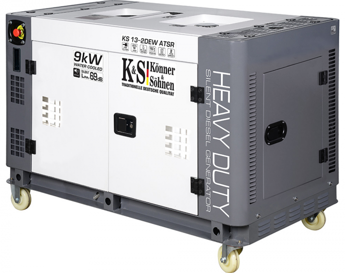 Generator de curent, Diesel, 9KW, 230V, HEAVY DUTY - INSONORIZAT - KONNER & SOHNEN - KS-13-2DEW-ATSR-SILENT [3]