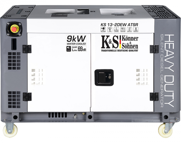 Generator de curent, Diesel, 9KW, 230V, HEAVY DUTY - INSONORIZAT - KONNER & SOHNEN - KS-13-2DEW-ATSR-SILENT [2]