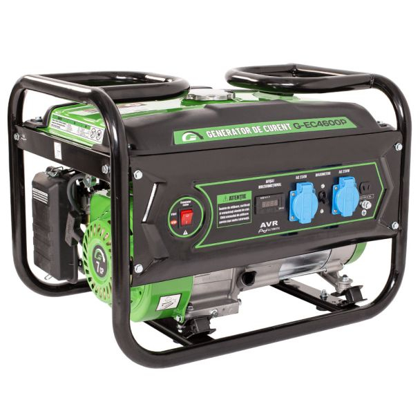 Generator de curent, pe benzina, Greenfield G-EC4600P, portabil, monofazat, 3.3 kVA, bobinaj cupru [2]