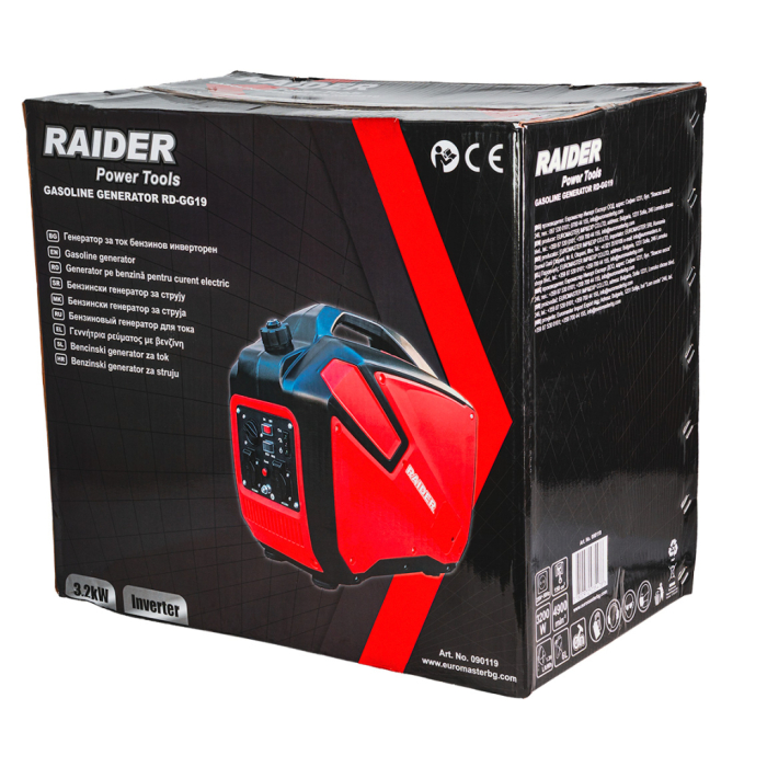 Generator pe benzina, tehnologie inverter, 3.2 Kw, monofazat, 230 V, 150 Cc, RAIDER [7]