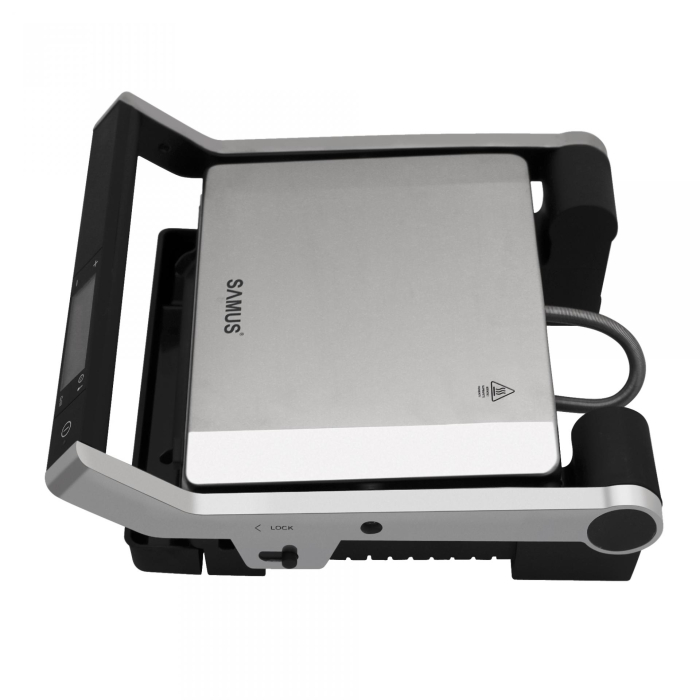 Grill electric, putere 2000 W, ecran digital, timer, functie dezghetare, SAMUS [5]