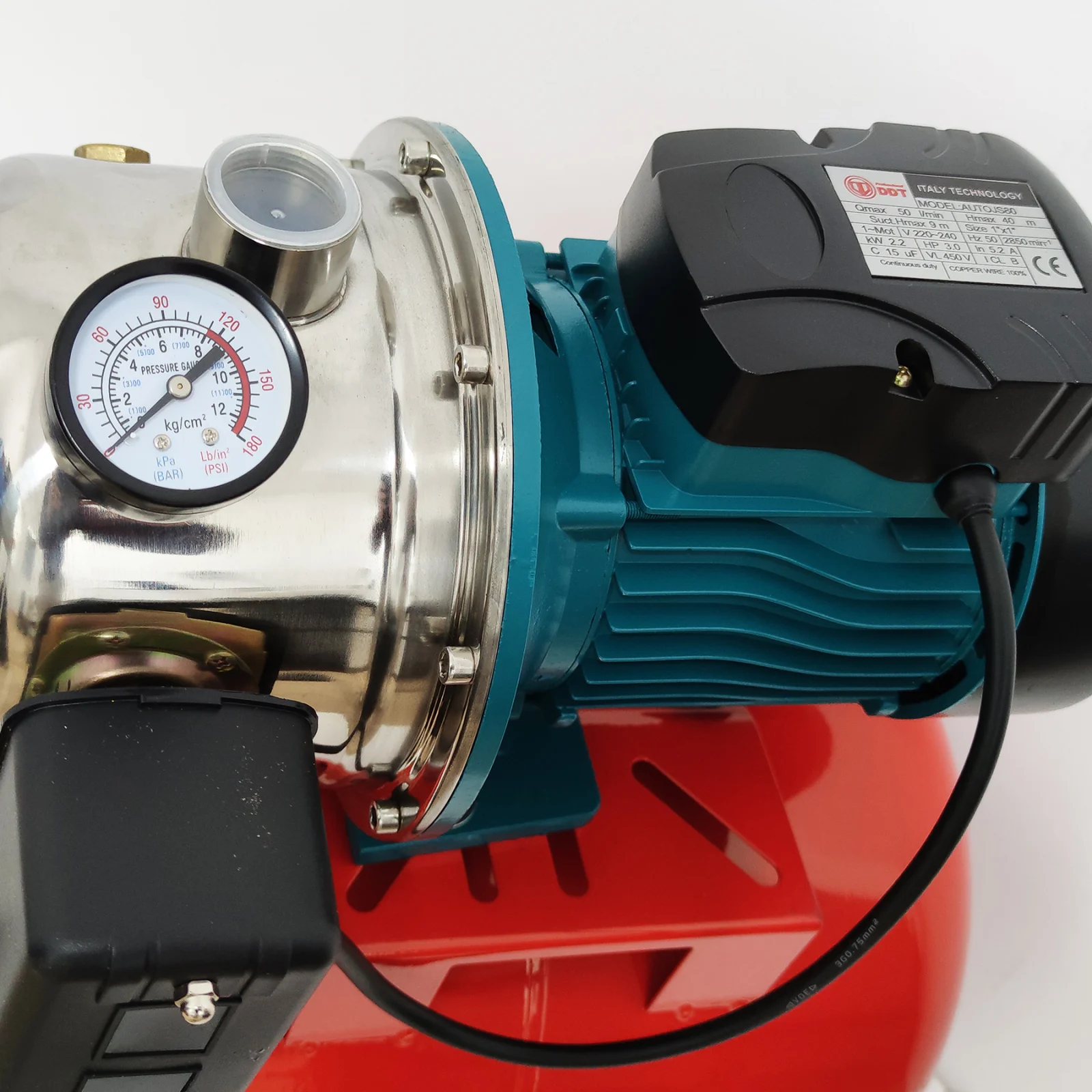 Hidrofor 24 L, AutoJS100, 2200 W, 3 mc/h, refulare 40 m, DDT [7]