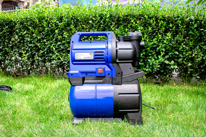 Hidrofor cu bazin 24 L, bobinaj cupru, 220V, aspiratie 8m, 4.2 mc/h, coloana 45m, 1100W, 1" tol, Gmax [9]