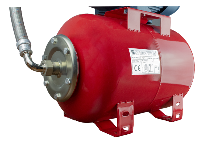 Hidrofor cu ejector, capacitate 24 L, aspiratie 21m, putere 1.1 Kw, 35L/min, EVERPOWER [5]