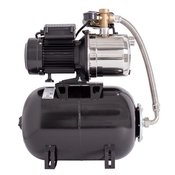 Hidrofor cu pompa autoamorsanta Wasserkonig, corp inox, putere 1300 W, 9 m, debit 4920 l/h, inaltime refulare 55 m, vas de expansiune 24 litri [3]