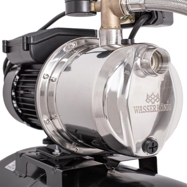 Hidrofor cu pompa autoamorsanta Wasserkonig, inox, putere 1300 W, debit 4920 l/h, inaltime refulare 55 m, vas de expansiune 50 litri [5]