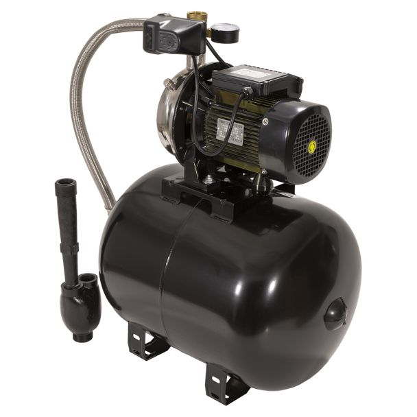 Hidrofor cu pompa de mare adancime Wasserkonig, putere 1200 W, debit 2640 l/h, inaltime refulare 36 m, aspiratie 30 m, vas de expansiune 50 litri [3]