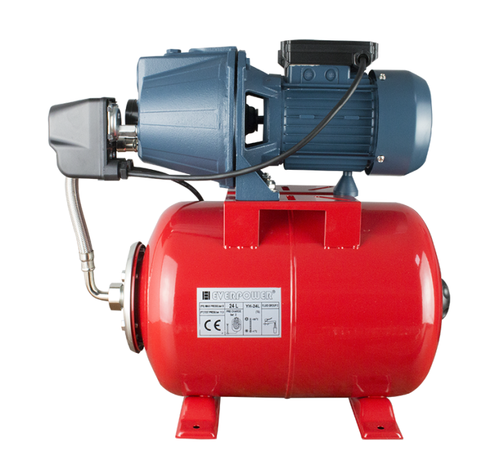 Hidrofor cu pompa din fonta, putere 1.1 KW, capacitate 24 L, 52L/min, JET100, EVERLINE [2]