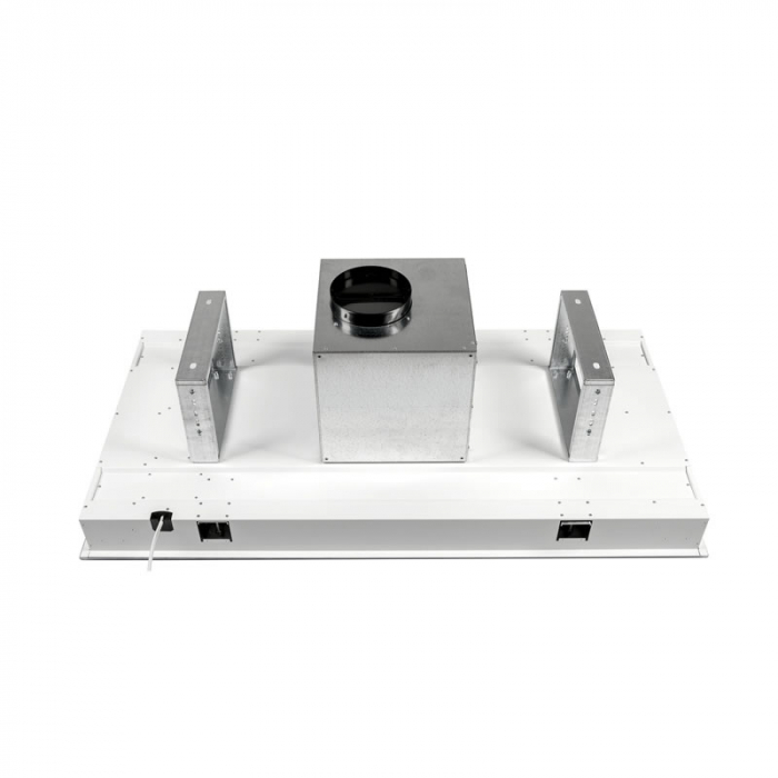 Hota de tavan Tornado Blizzar 1200 (90), clasa A, 1 motor Turbo, latime 90 cm, 4 viteze, absorbtie 1200 m3/ora, filtru anti-grasimi aluminiu 5 straturi, Alb [4]