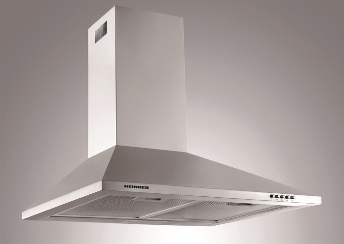 Hota decorativa, absorbtie 301-400 m3/h, lumina Led, 60 cm, INOX, Heinner [1]