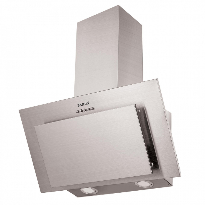 Hota decorativa, inclinata, 60cm, 1 motor, 350 m3/h, 3 trepte, INOX, Samus [1]