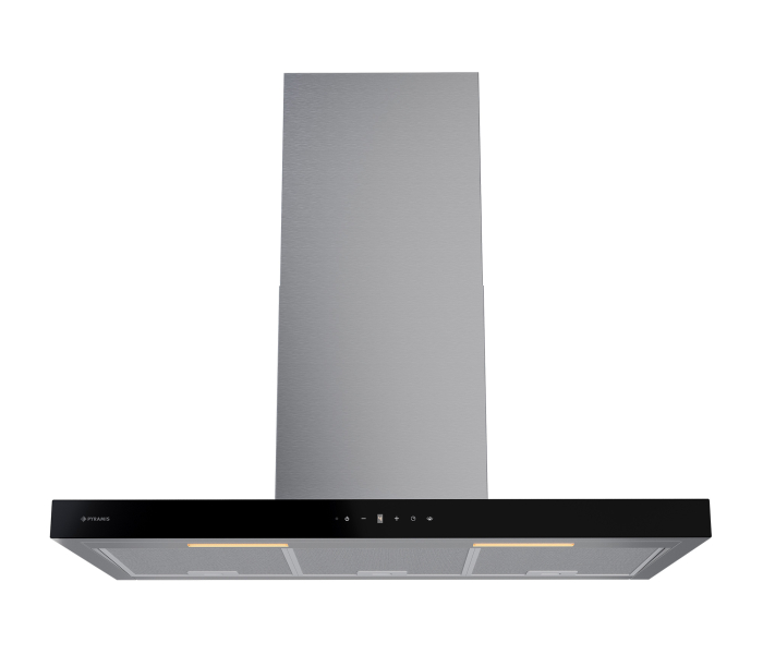 Hota decorativa, inox, 90 cm, touch control, turbo, filtre metalice aluminiu, clasa A, 760 m³/h, Pyramis [3]