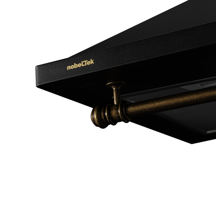 Hota decorativa, rustica, 1 motor, 400 m3/h, 60 cm, filtre aluminiu, lumina Led, Antracit, NOBELTEK [4]