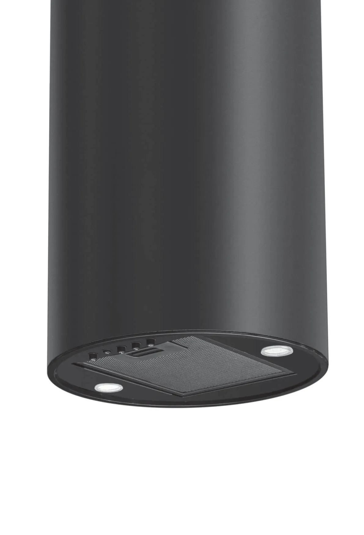 Hota decorativa tip insula, 1 motor, 3 viteze, 860 m3/h, filtru aluminiu 5 straturi, Negru, TORNADO WALL [2]