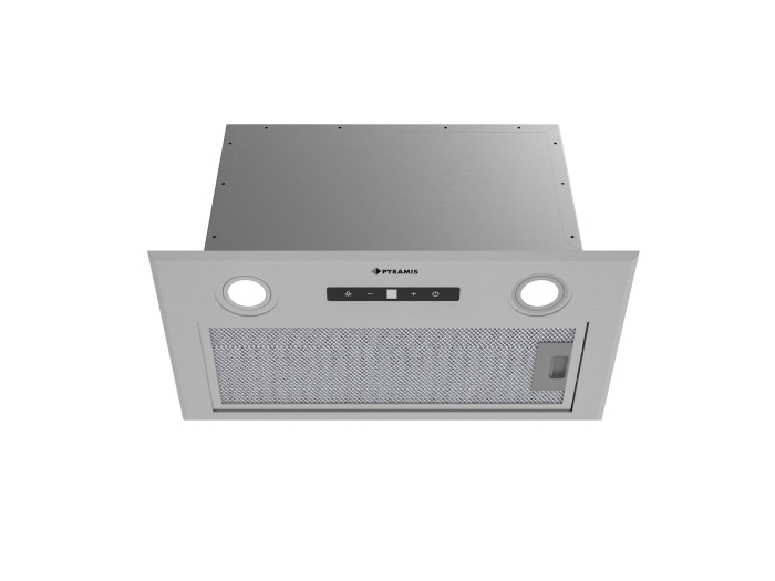 Hota incorporabila, latime 52 cm, gri/inox, touch control, absorbtie 618 mc/h, filtre aluminiu, lumina LED, Gri/Inox, PYRAMIS [2]