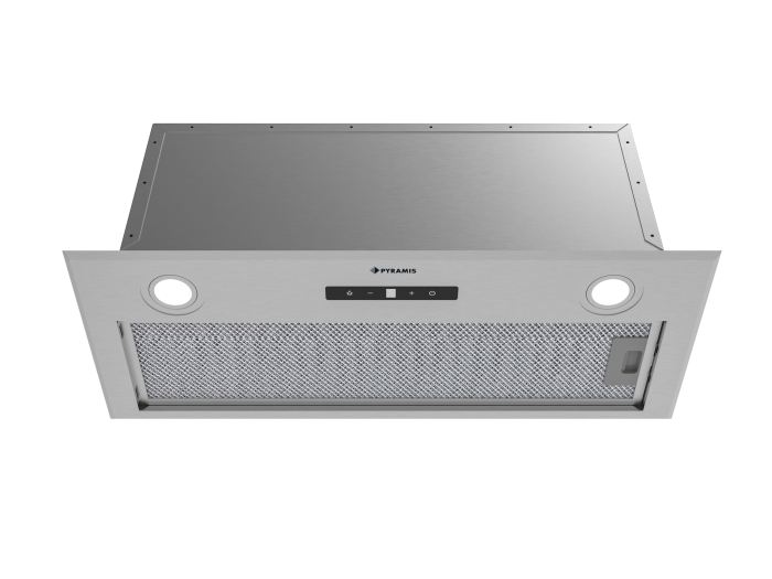 Hota incorporabila, latime 70 cm, 3 viteze, touch control, absorbtie 618 mc/h, filtre aluminiu, lumina LED, Gri/Inox, PYRAMIS [2]