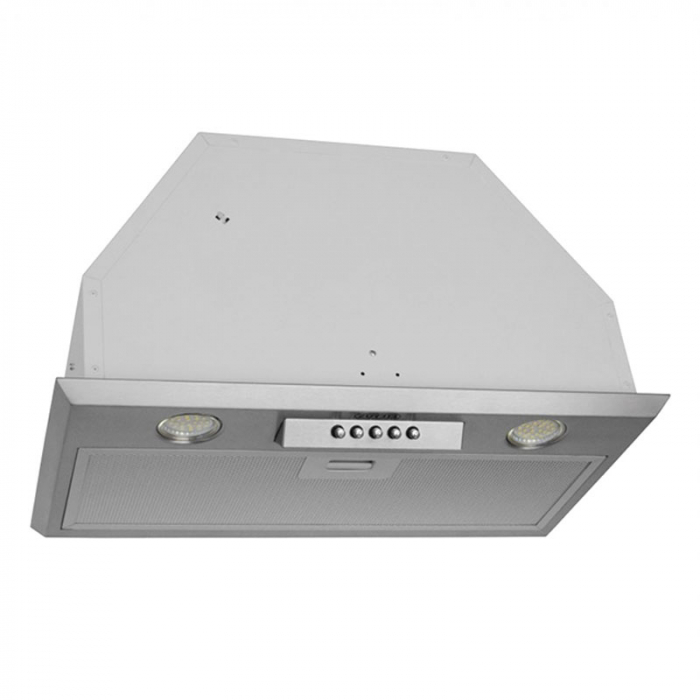 Hota Incorporabila Tornado Modul 1200 (52) LED, 1 motor Turbo, latime 52 cm, absorbtie 1200 m3/ora, filtru anti-grasimi aluminiu 5 straturi, Inox [1]