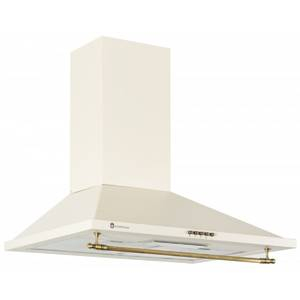 Hota rustica decorativa, 1 motor turbo, 3 viteze, 60 cm, filtre aluminiu, Studio Casa Onda Beige Retro [1]