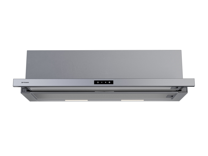 Hota telescopica, 1 motor, 90 cm, absorbtie 760 m³/h, filtre aluminiu, touch control, Inox, PYRAMIS [3]