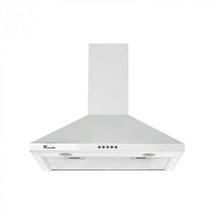 Hota tip Cupola Tornado Kent 750 (50) LED, 1 motor Turbo, latime 50 cm, 3 viteze, absorbtie 750 m3/ora, filtru anti-grasimi aluminiu 5 straturi, Alb [3]