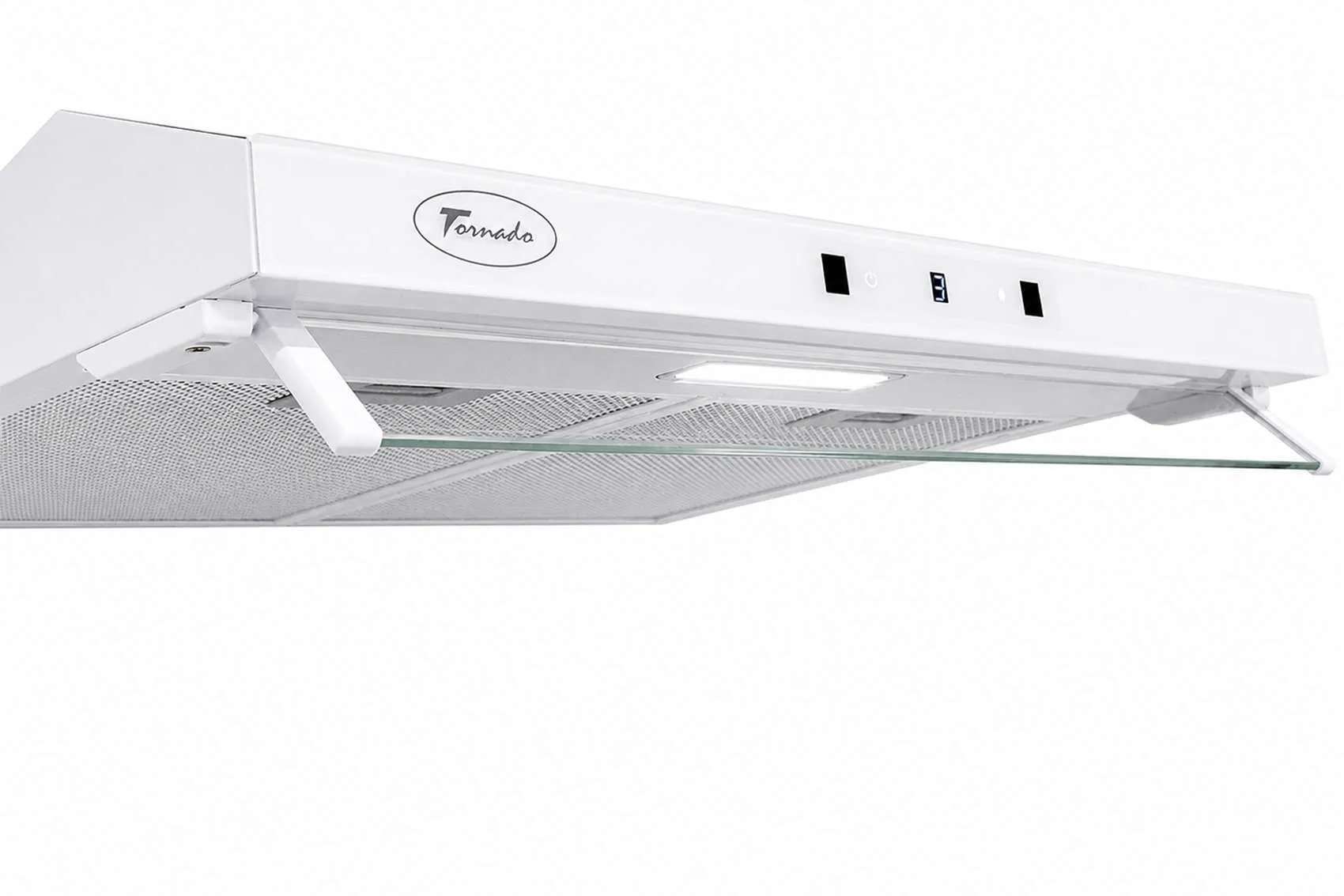 Hota traditionala, 1 motor, latime 60 cm, 3 trepte, 500 m3/h, control prin gesturi, Alb, TORNADO BIZA [2]