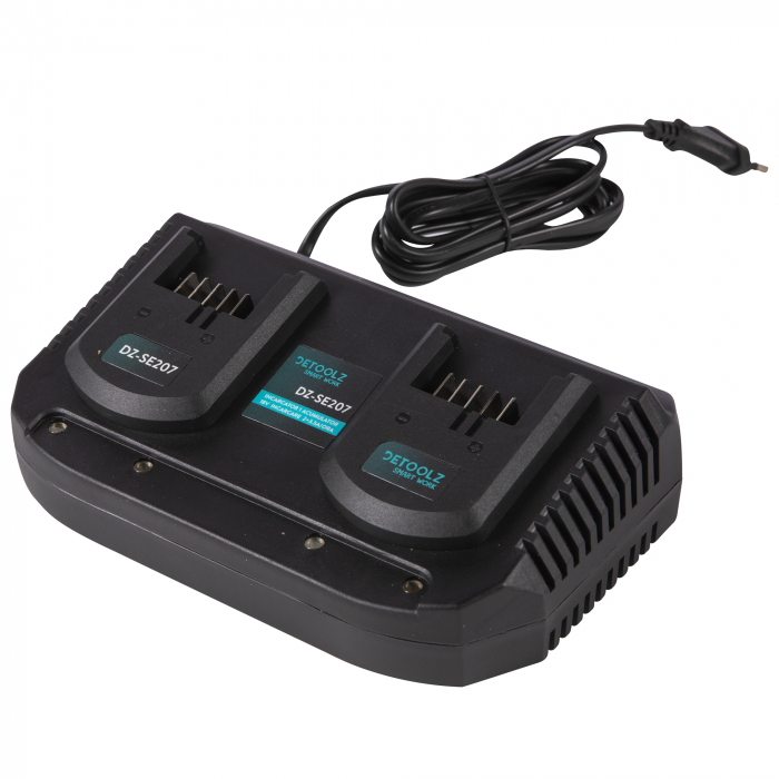 Incarcator 2 acumulatori, 18V, incarcare 3.5A/ora, Detoolz DZ-SE207 [2]