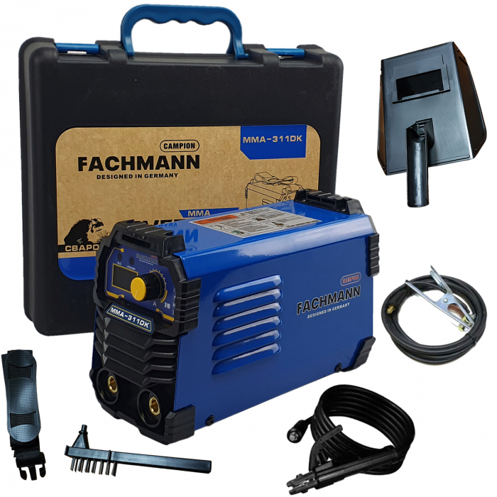 Aparat de sudura , invertor Fachmann 311DK , 310Ah, cablu sudura 3m, racire cooler (ventilator) 1.6mm-5.00 electrod [1]
