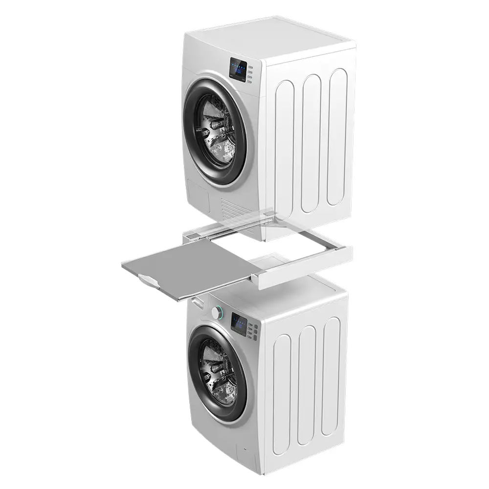 Kit suprapunere universal pentru masini de spalat, uscatoare, chinga fixare, suport haine retractabil, MELICONI [3]