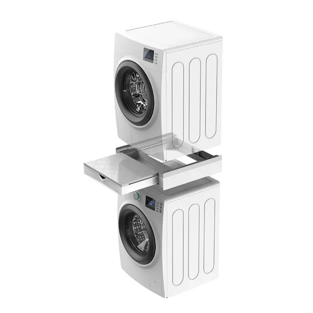 Kit suprapunere universal pentru masini de spalat, uscatoare, sertar retractabil, spatiu depozitare, MELICONI [4]