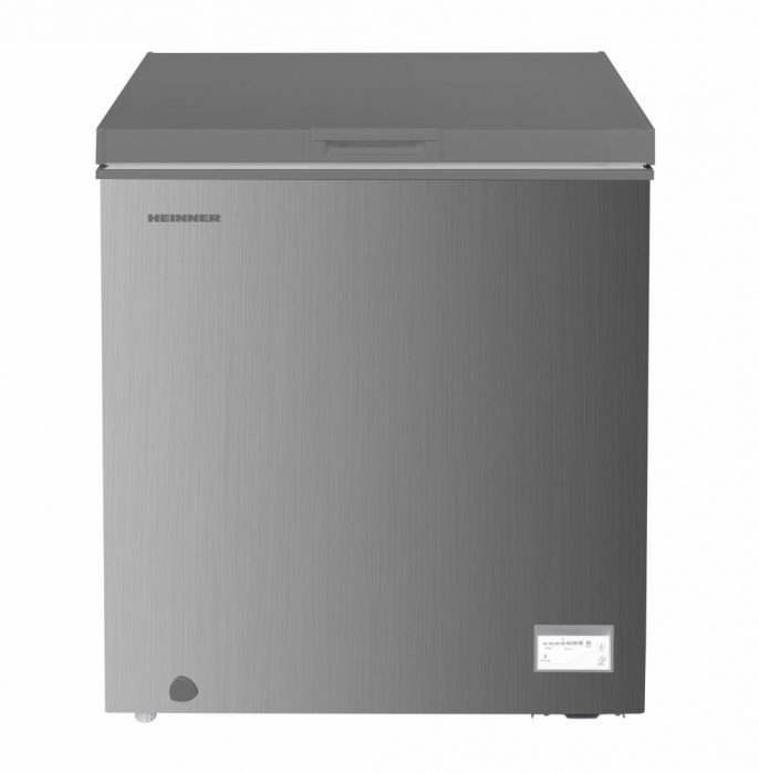 Lada frigorifica, capacitate 142 L, convertibil frigider/congelator, control electronic, argintiu, Heinner [1]