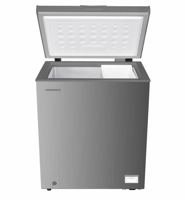 Lada frigorifica, capacitate 142 L, convertibil frigider/congelator, control electronic, argintiu, Heinner [2]