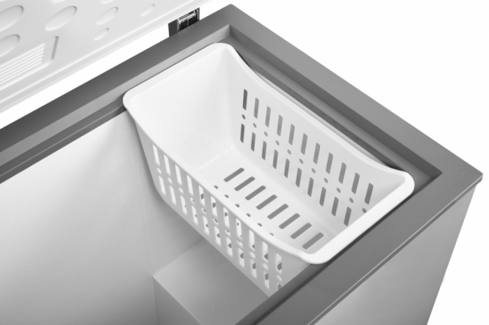 Lada frigorifica, capacitate 198 L, congelare rapida, roti deplasare, Argintiu, HEINNER [4]