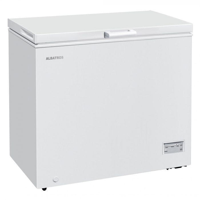 Lada frigorifica, capacitate 198 L, fast freeze, convertibil frigider, termostat, interior aluminiu, roti deplasare,  Alb, ALBATROS [2]