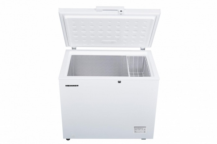 Lada frigorifica, capacitate 246 L, convertibil frigider/congelator, control electronic, Led, alb, Heinner [2]