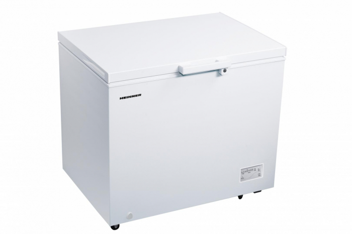 Lada frigorifica, capacitate 246 L, convertibil frigider/congelator, control electronic, Led, alb, Heinner [1]