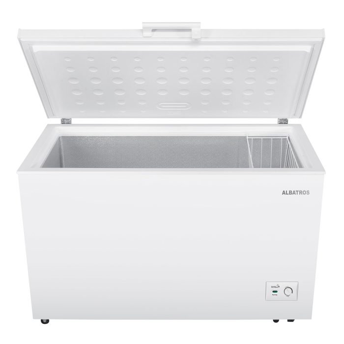 Lada frigorifica, capacitate 371 L, fast freeze, motor inverter, cos metalic, convertibil frigider, Alb, ALBATROS [2]
