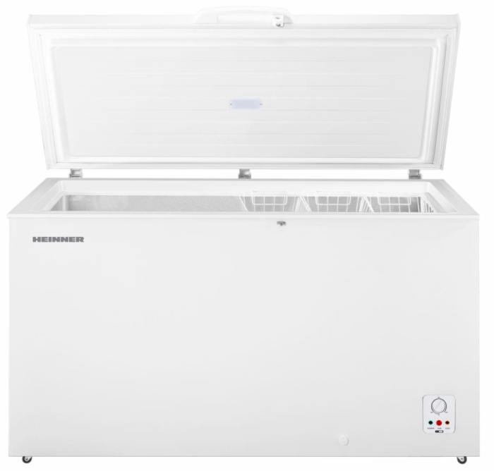 Lada frigorifica, capacitate 420 L, compresor inverter, cosuri metalice, protectie frig, lumina LED, roti deplasare, HEINNER [2]