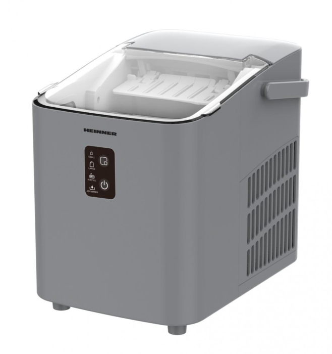 Masina de facut cuburi de gheata, rezervor 1 L, functie curatare, 220 V, Argintiu, HEINNER [2]