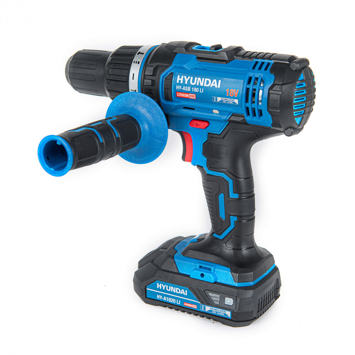 Masina de gaurit cu percutie/insurubat cu acumulator Hyundai HY-ASB 180 LI 18V, 1 acum.2.0Ah [2]