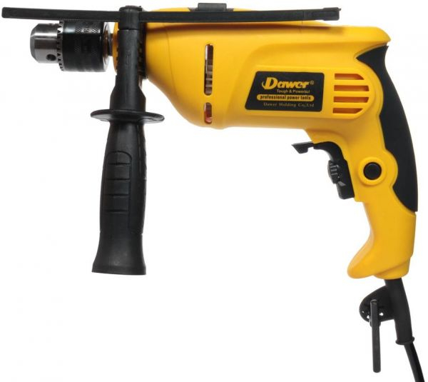 Masina de gaurit si insurubat (bormasina) Dawer, DW209T, 800 W, 3200 rpm, Galben/Negru [4]