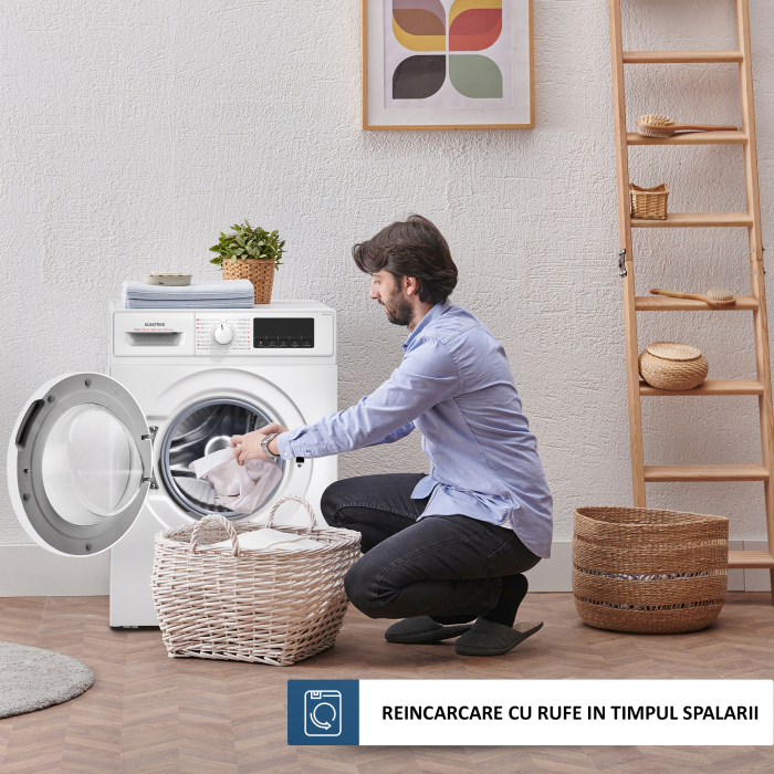 Masina de spalat rufe automata, capacitate 10 kg, clasa A, 16 programe, display LED, 1400 rpm, motor inverter, ALBATROS [12]