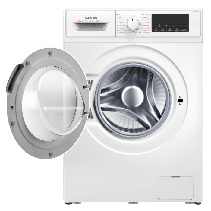 Masina de spalat rufe automata, capacitate 10 kg, clasa A, 16 programe, display LED, 1400 rpm, motor inverter, spalare cu abur, ALBATROS [2]