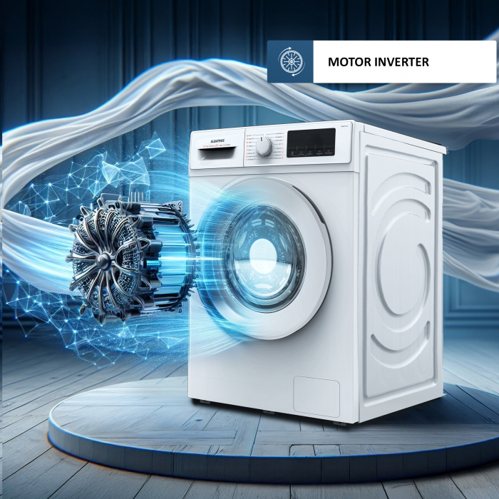 Masina de spalat rufe automata, capacitate 12 kg, clasa A, 16 programe, display LED, 1400 rpm, motor inverter, ALBATROS [5]