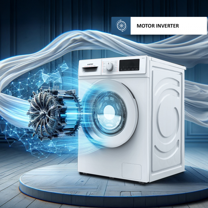 Masina de spalat rufe automata, capacitate 9 kg, clasa A, 16 programe, display LED, 1400 rpm, motor inverter, ALBATROS [5]