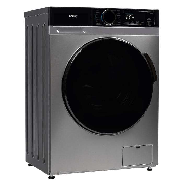 Masina de spalat rufe, automata, motor inverter, capacitate 10 kg, 1350 Rpm, 15 programe, display color, clasa A, Gri inchis, SAMUS [2]