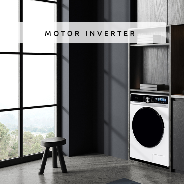 Masina de spalat rufe, automata, motor inverter, capacitate 8 kg, 1400 Rpm, 14 programe, display pictograme, clasa A, SAMUS [10]