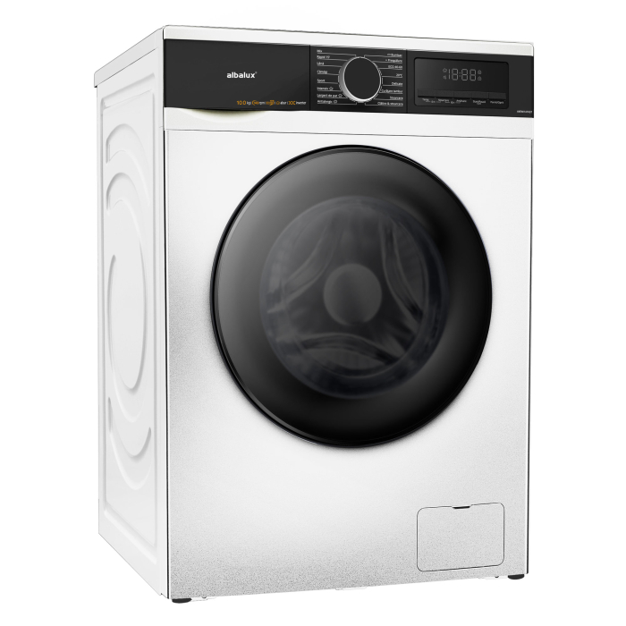 Masina de spalat rufe, capacitate 10 kg, 1400 Rpm, spalare cu aburi, 16 programe, clasa A, Alb, ALBALUX [2]