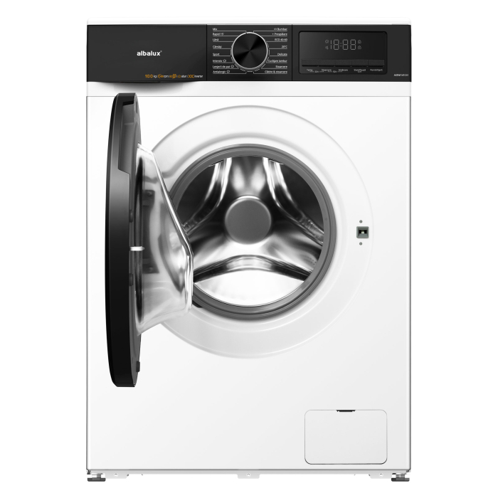 Masina de spalat rufe, capacitate 10 kg, 1400 Rpm, spalare cu aburi, 16 programe, clasa A, Alb, ALBALUX [3]