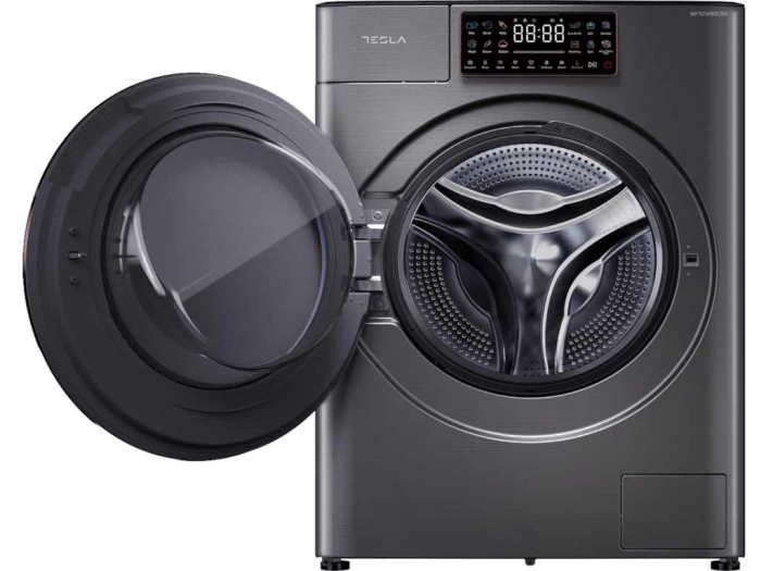 Masina de spalat rufe, capacitate 10 kg, motor inverter BLDC, display Touch, 1400 RPM, clasa A, Gri Antracit, TESLA [4]