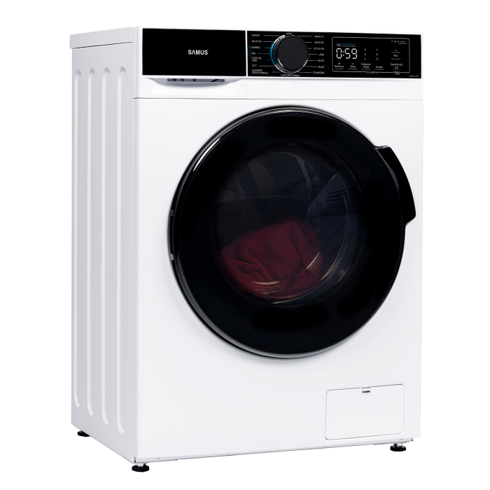 Masina de spalat rufe, capacitate 12 kg, motor inverter, 15 programe, 1400 Rpm, clasa A, termostat reglabil, Alb, SAMUS [4]